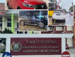 Diduga Mobil Dinas DPRD Lampung Tengah Beralih Fungsi Jadi Mobil Milik Keluarga.