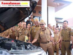 Pemkab Lampung Tengah Menggelar Apel Kendaraan Dinas di Halaman Komplek Rumah Dinas Bupati Lampung Tengah, Senin (21/04/2025)
