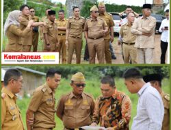 Bupati Lampung Tengah, dr.H. Ardito Wijaya ,M.K.M bersama Wakil Bupati Lampung Tengah, I Komang Koheri .S.E Meninjau Kondisi Bangunan Islamic Center Yang Berada di Jalan Lintas Sumatera, Kecamatan Gunung Sugih.