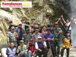 Bupati Ardito Wijaya Mengunjungi Salah Satu Destinasi Wisata Alam Yang Fenomenal di Kabupaten Lampung Tengah, Curug Lestari yang Terletak di Kampung Kota Batu, Kecamatan Pubian.