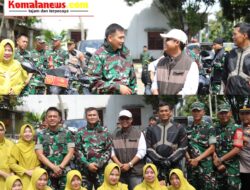 Bupati Lampung Tengah dr.H. Ardito Wijaya, M.K.M., didampingi Dandim 0411/KM, Letkol Inf Noval Darmawan Sambut Kunjungan Kerja Letnan Jenderal Kunto Arif Wibowo Dalam Rangka Program Ketahanan Pangan Nasional.