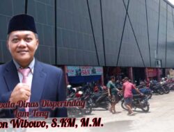 Plt Kepala Dinas (Diskoperindag) Lampung Tegah M. Anton Wibowo, S.KM,M.M., “Pemanfaatan Lahan yang Produktif dan Inovatif Pasar Bandar Jaya Dapat Menambah PAD Secara Optimal”.
