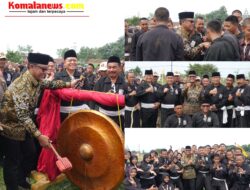 Bupati Lampung Tengah Ardito Wijaya hadir Sekaligus Membuka Secara Resmi Kegiatan Pendadaran Terpusat Wilayah Tengah Calon Warga Tingkat 1 Persaudaraan Setia Hati Terate (PSHT) Lampung Tengah.