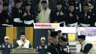 Bupati Ardito Wijaya menghadiri malam Persaudaraan Setia Hati Terate ( PSHT ) Cabang Lampung Tengah