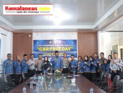 Wakil Bupati Lampung Tengah, I Komang Koheri, S.E., dan Polres Lampung Tengah Melaksanakan Rapat Koordinasi persiapan Car Free Day Perdana di Kabupaten Lampung Tengah.
