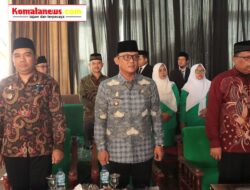 Bupati Ardito Wijaya Didampingi Kadis Pendidikan Nur Rohman Hadiri Sidang Senat Terbuka Wisuda Sarjana STIS Darusy Syafa’ah.