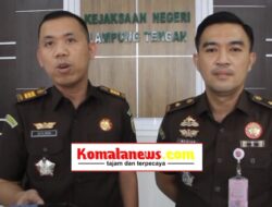 Kejari Lampung Tengah Tetapkan Dua Tersangka DW dan ES Kasus Dana Hibah KONI Tahun 2022.