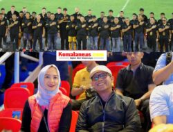 Bupati Lampung Tengah Hadiri Launching Bhayangkara Presisi Lampung FC Bersama Kapolri dan Menpora.