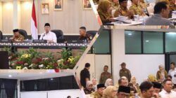 Bupati Lampung Tengah dr. H. Ardito Wijaya M.K.M. bersama Wakil Bupati I Komang Koheri S.E menghadiri Rapat Koordinasi (Rakor) Menteri Agraria dan Tata Ruang/Kepala Badan Pertanahan Nasional (ATR/BPN) Republik Indonesia