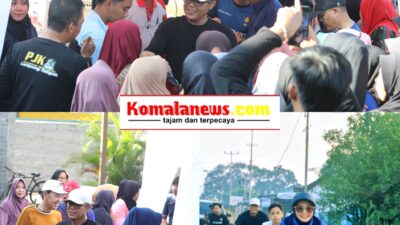 Bupati Ardito Wijaya dan Ketua TP PKK Hadiri Car Free Day di Gunung Sugih