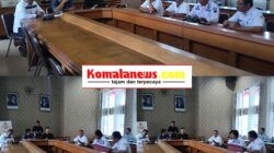Suasana (Rapat Dengar Pendapat) RDP di Ruang Rapat DPRD Lampung Tengah Cukup Tegang, Terkait Carut Marut nya Pengelolaan Pasar Kampung.
