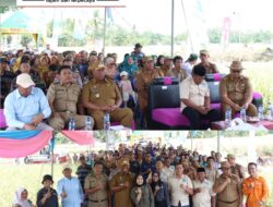 Wakil Bupati Lampung Tengah, I Komang Koheri S.E., Melaksanakan Langsung Panen Raya Padi di Kampung Bangun Sari, Kecamatan Bekri