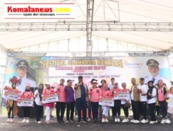 Wakil Bupati Lampung Tengah, I Komang Koheri, S.E., Menghadiri Festival Olahraga Rekreasi Yang Dirangkaikan Dengan Lomba Senam BJW.