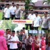 Bupati Ardito Wijaya Didampingi Wakil Bupati I Komang Koheri Bersma Kapolres Lampung Tengah AKBP Alsyahendra, Menyambut Langsung Kunjungan Kerja Kapolda Lampung, Irjen Pol. Helmy Santika.