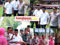 Bupati Ardito Wijaya Didampingi Wakil Bupati I Komang Koheri Bersma Kapolres Lampung Tengah AKBP Alsyahendra, Menyambut Langsung Kunjungan Kerja Kapolda Lampung, Irjen Pol. Helmy Santika.