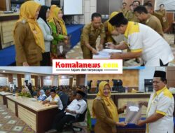Ketua BAZNAS Lampung Tengah Drs. H. Bustami, MT., Hadiri MoU Gerakan Gotong Royong Cegah Stunting (Genting) di Aula Siger Emas.