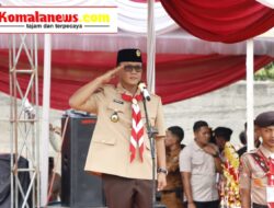 Bupati Ardito Wijaya Pimpin Apel Besar Hari Pramuka ke-64 di Lampung Tengah.