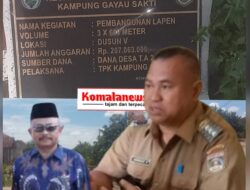 Pembangunan Lapen Kampung Gayau Sakti Tidak Sesuai RAB, Camat Seputih Agung Ahmadi Pilih (BUNGKAM).