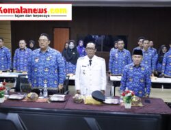 Bupati Lampung Tengah, dr. H. Ardito Wijaya, M.K.M Memimpin Zoom Meeting Rapat Koordinasi Percepatan Monitoring Center for Prevention (MCSP) Tahun 2025.