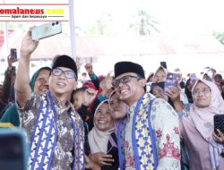Bupati Ardito Wijaya Dampingi Gubernur Lampung pada Wisuda Akbar Graduasi Mandiri KPM PKH dan HUT ke-4 Pasar PKH Terbanggi Besar