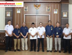 Bupati Lampung Tengah Ardito Wijaya Menerima Audiensi Dari Kantor Pelayanan Pajak (KPP) Pratama Metro.