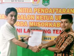 Dukungan Penuh Terus Mengalir Agustam, Kembalikankan Berkas Pencalonan Ketua KONI Lamteng.