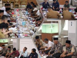Suasana Penuh Keakraban Dalam Kegiatan Makan Siang Bersama Bupati Ardito, Forkopimda Serta Tiga Kepala Kampung Kecamatan Anak Tuha.