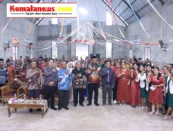Pelaksana Tugas (Plt.) Bupati Lampung Tengah, I Komang Koheri, S.E., M.Sos., Menghadiri Malam Menjelang Perayaan Natal di Gereja Kristen Sumatera Bagian Selatan (GKSBS) Simpang Agung.