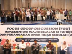 Dewan Pengurus Wilayah PKBM provinsi Lampung Bersama Beberapa OPD, Gelar kegiatan Focus Group Discussion ( FGD ) Bertemakan “Implementasi Wajib Belajar 13 tahun”.
