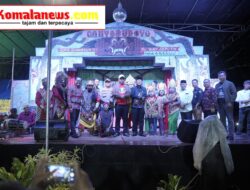 Pelaksana Tugas (Plt.) Bupati Lampung Tengah, I Komang Koheri, S.E., M.Sos., Hadiri Pagelaran Kesenian Janger Dalam Acara Puncak HUT Kampung Suko Binangun ke – 66.