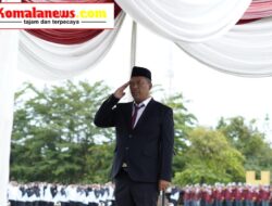Pelaksana Tugas (Plt.) Bupati Lampung Tengah, I Komang Koheri, Bertindak Sebagai Inspektur Upacara Peringatan Hari Amal Bakti (HAB) ke – 80 Kementerian Agama.