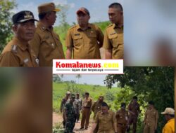 Pelaksana Tugas (Plt) Bupati Lampung Tengah, I Komang Koheri, S.E., M.Sos., Melakukan Peninjauan Langsung Terhadap Jembatan Yang Jebol Dikarenakan Banjir Bertempat Kampung Joharan.