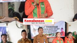 Ketua IKWT Lampung Tengah, Ni Ketut Dewi Nadi Komang Koheri, Pimpin Rakor Bulanan IKWT Kecamatan Seputih Raman.