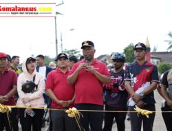 Pelaksana Tugas (Plt) Bupati Lampung Tengah, I Komang Koheri, S.E., M.Sos., Resmikan Pembangunan Ruas Jalan Rama Gunawan – Rukti Endah.