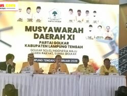 Hasil Musda, Musa Ahmad Terpilih Secara Aklamasi Menjadi Ketua DPD II Golkar Lamteng Periode 2026-2031.
