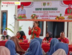 Ketua IKWT Lamteng Ni Ketut Dewi Nadi Komang Koheri, Pimpin Rakor IKWT Wilayah V Bertempat di Kecamatan Seputih Agung.