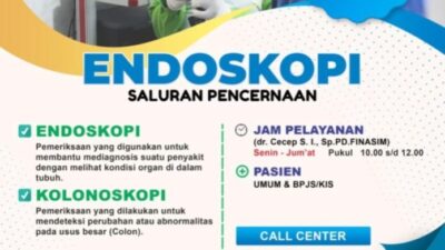 RS MMH Hadirkan Layanan Pemeriksaan Endoskopi dan Kolonoskopi.