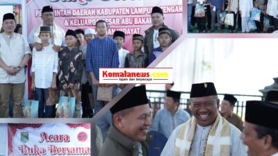 Plt Bupati I Komang Koheri, S.E., M.Sos., Didampingi Plt. Ketua TP PKK Lamteng Ni Ketut Dewi Nadi Komang Koheri, S.T., M.Sos., Hadiri Giat Silaturahmi dan Buka Puasa Bersama Keluarga Besar (KML) Koran Masyarakat Lampung.