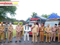 Plt Bupati I Komang Koheri, Secara Resmi Melepas Penyaluran Bantuan Pangan Beras dan Minyak Goreng Tahun 2026 untuk wilayah Kabupaten Lampung Tengah.