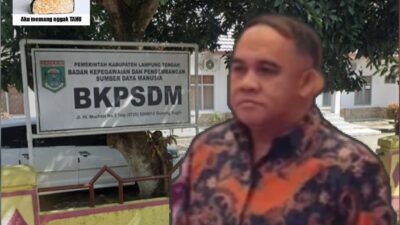 Plt Kaban BKPSDM Lamteng (Toheran) Diduga Tidak Paham Tatanegara, Beri Putusan Sanksi Memakan Waktu Berbulan – Bulan.
