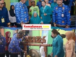 Plt Bupati I Komang Koheri Didampingi Plt Ketua TP PKK Lamteng Ni Ketut Dewi Nadi Komang Koheri Launching Program Inovasi “Sekinker Gelowing”