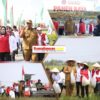 Plt. Bupati Lamteng I Komang Koheri Membuka Secara Resmi Panen Raya Padi Petani Binaan DPD PDI Perjuangan Sekaligus Tebar Bibit Ikan Bertempat di Kampung Rama Dewa Kecamatan Seputih Raman.