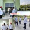 Plt Bupati Lamteng I Komang Koheri Bersama Beberapa OPD Lakukan Giat Gotong Royong Bersihkan Islamic Center.