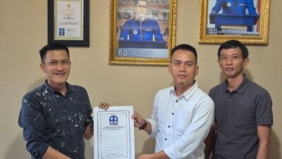 Angga Irawan S.E, S.H, Resmi Nahkodai Aspekindo Lampung Tengah.
