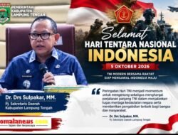 Hari TNI 2026, Pj Sekda Lamteng Sulpakar: Pengabdian Prajurit untuk NKRI Patut Diapresiasi.
