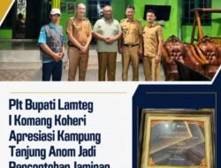 Plt Bupati Komang Koheri Apresiasi Kampung Tanjung Anom Jadi Percontohan Jaminan Sosial Se-Lampung Tengah.