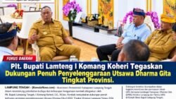 Plt Bupati Lamteng I Komang Koheri Tegaskan Dukungan Penuh Penyelenggaraan Utsawa Dharma Gita Tingkat Provinsi.