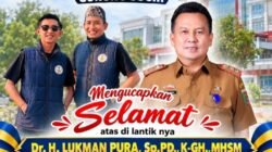 Keluarga Besar Kopiah Mas bro Gunung Sugih Ucapkan Selamat atas Pelantikan Dr. H. Lukman Pura sebagai Direktur RSUD Dr. H. Abdul Moeloek Provinsi Lampung.