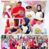 CFD Tugu Canang Meriah, Uswatun Hasanah Ajak Warga Peduli Kesehatan.